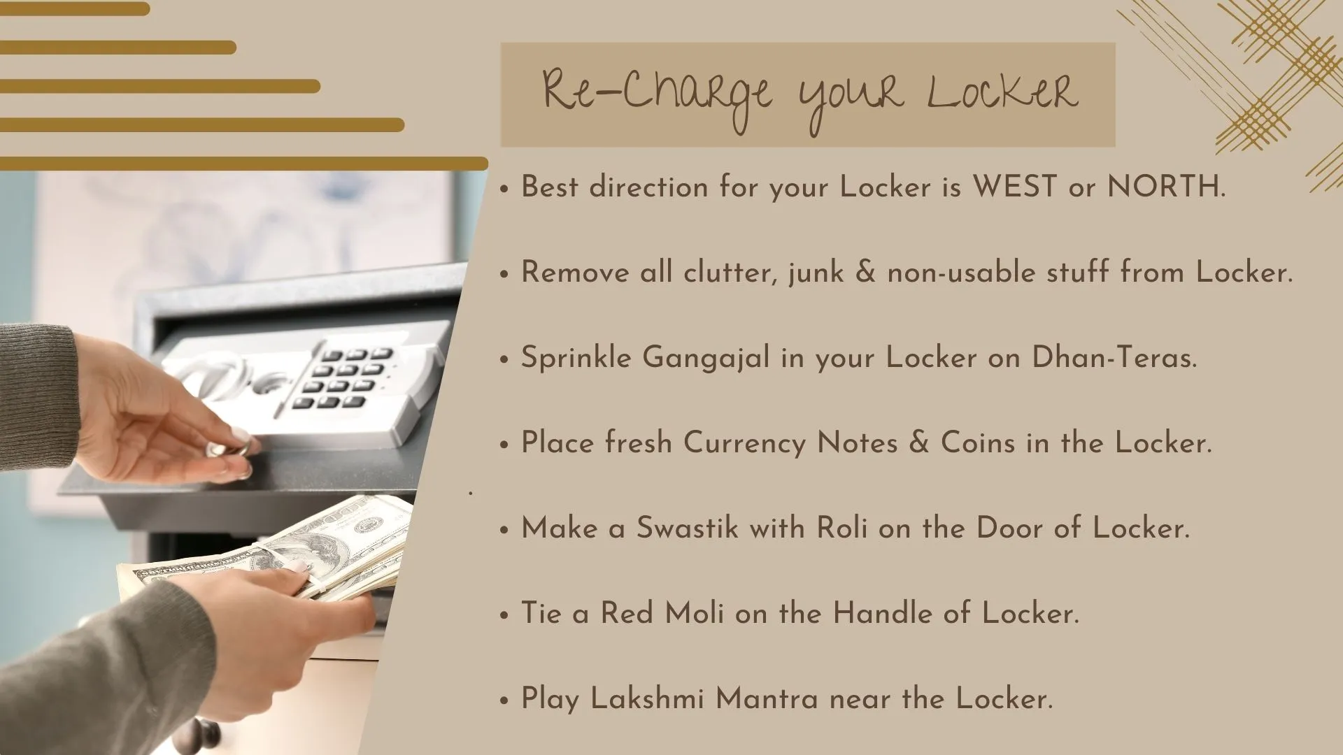 vastu Tips For Locker on diwali