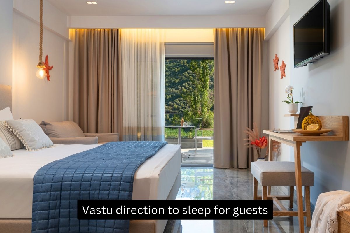 vastu direction to sleep for guests